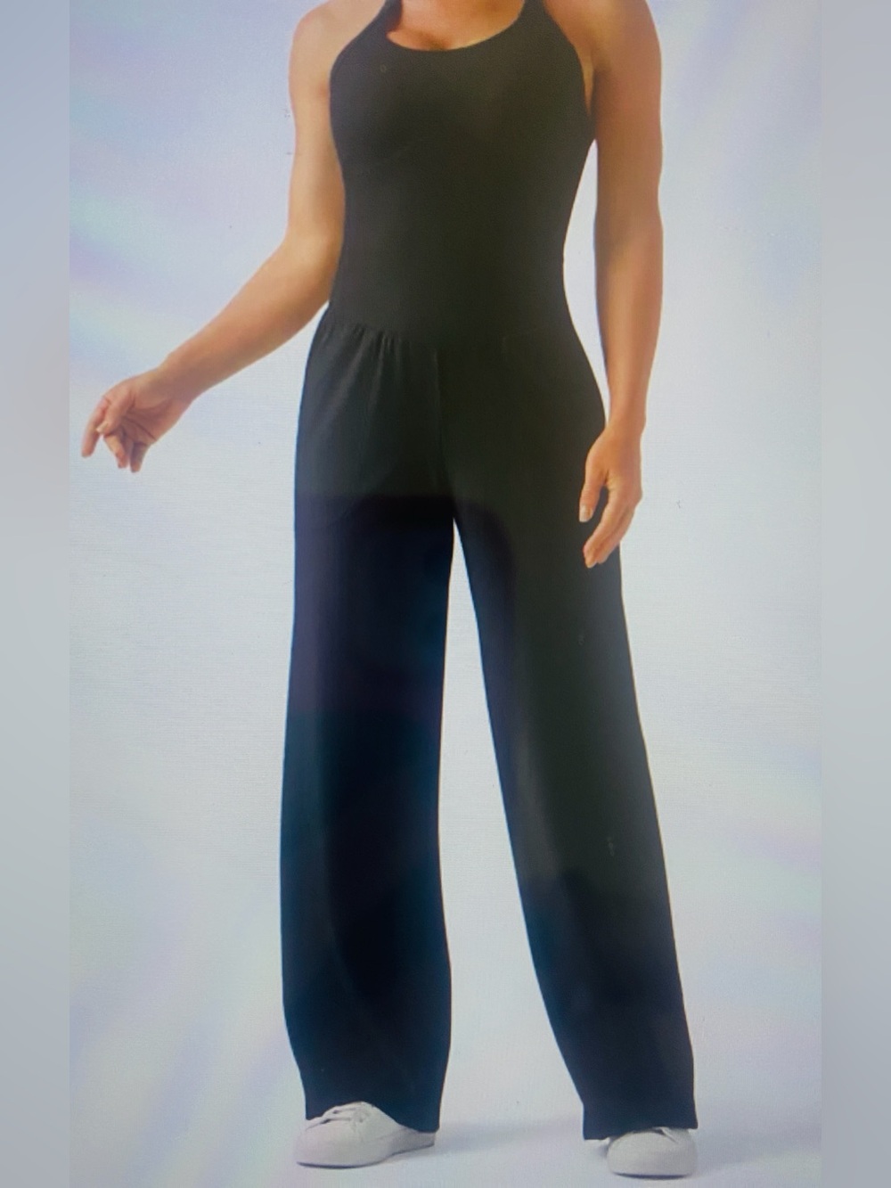 LARGE.  HALARA SOFTLY ZERO HALTER COOL TOUCH EASY PEEZY JUMPSUIT